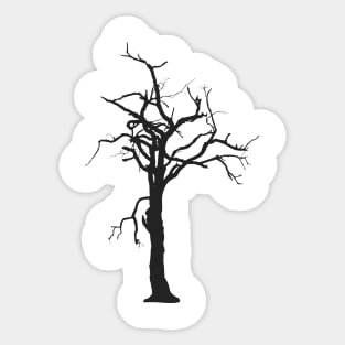 Lone Black Tree Sticker